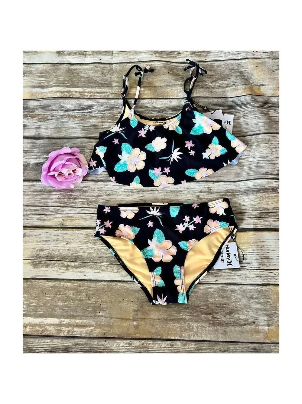 NWT HURLEY TROPICAL 2 PIECE